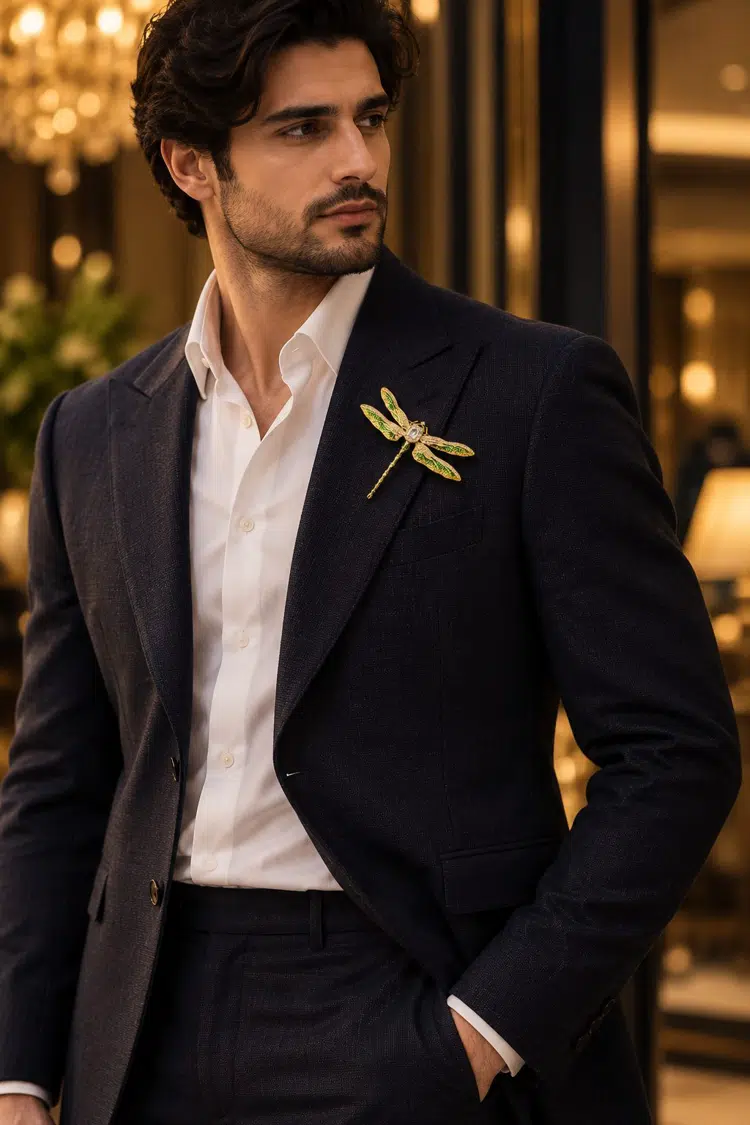 Designer DragonFly Brooch