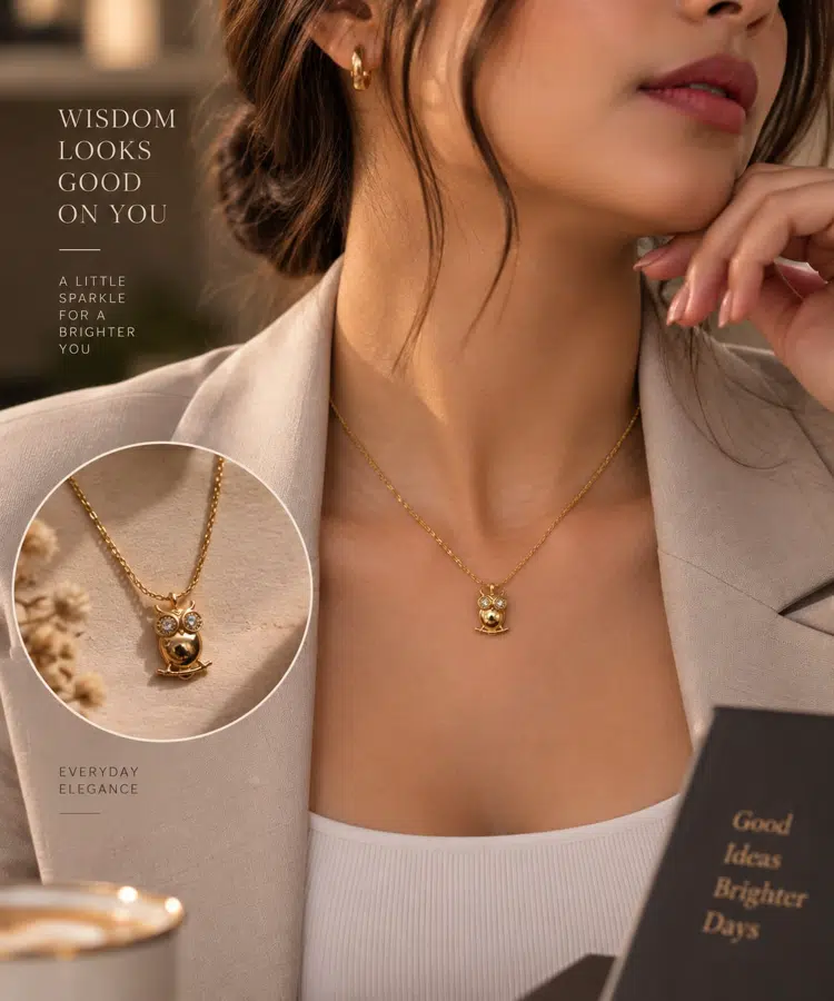 Classic Owl Pendant Chain